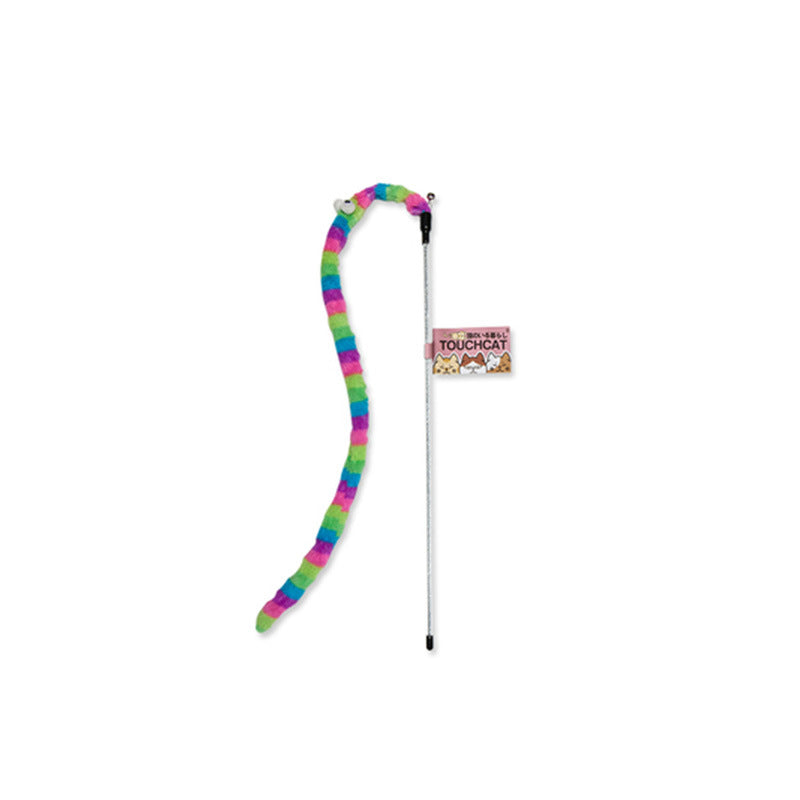 Funny Cat Toy with Bell and Caterpillar Pole