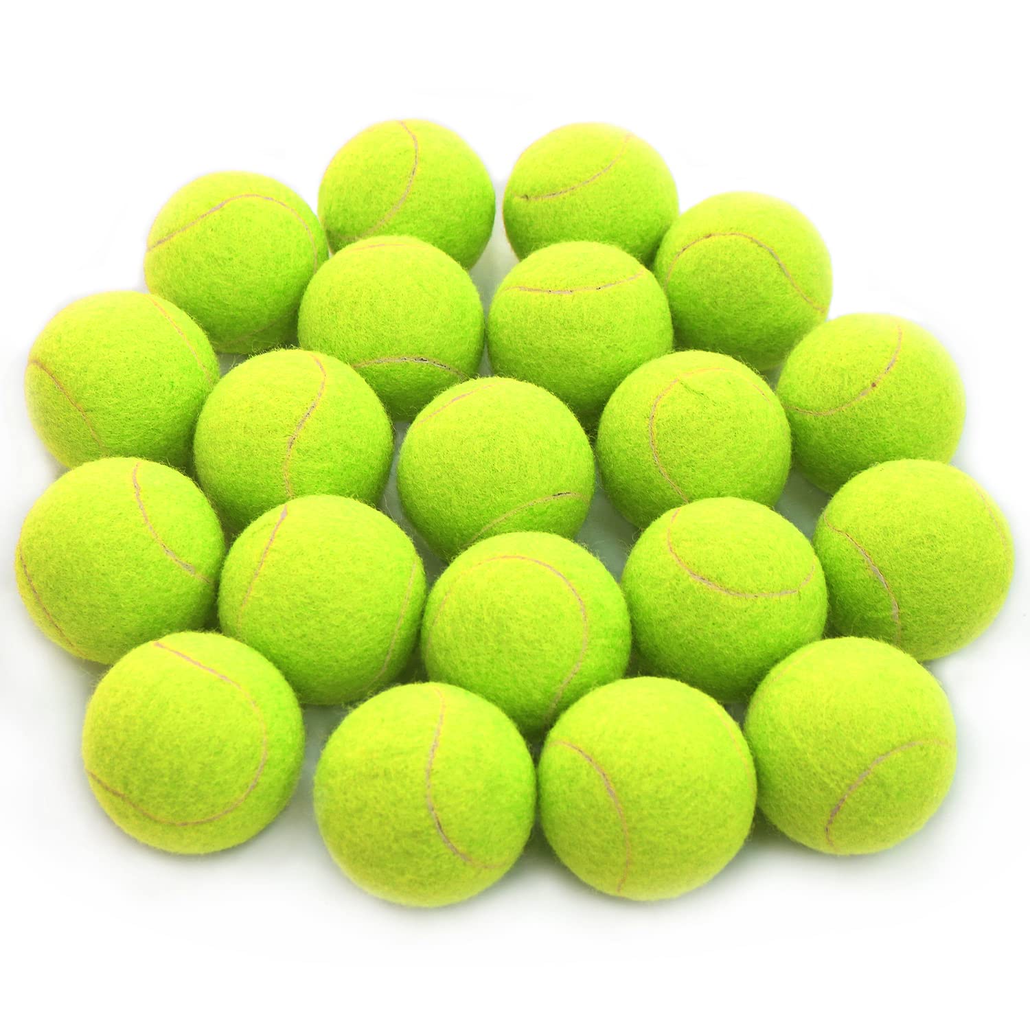 URBEST Pro 20-Pack Train & Play Tennis Balls with Carrying Bag