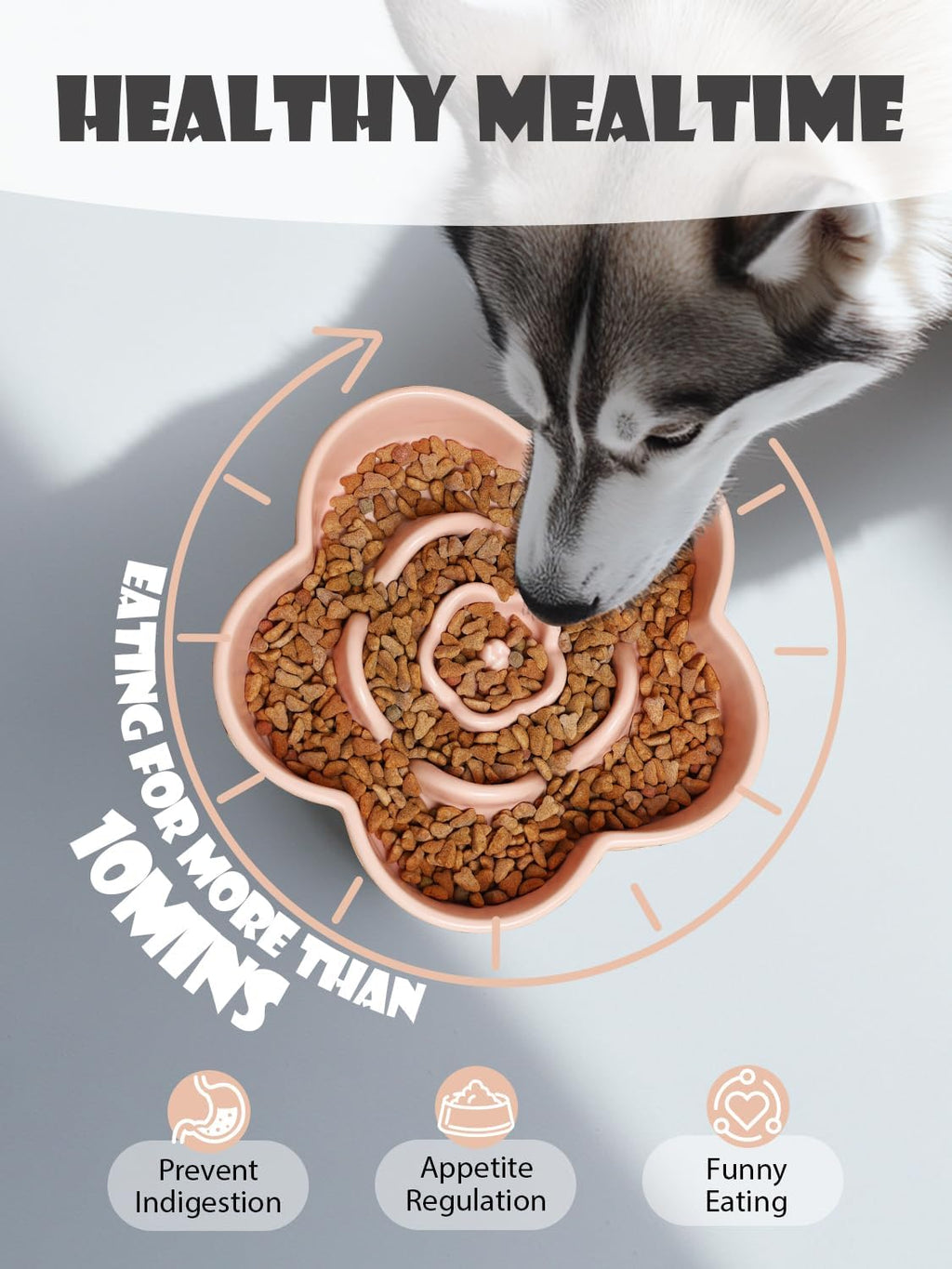 PacePup Ceramic Slow Feeder Bowl
