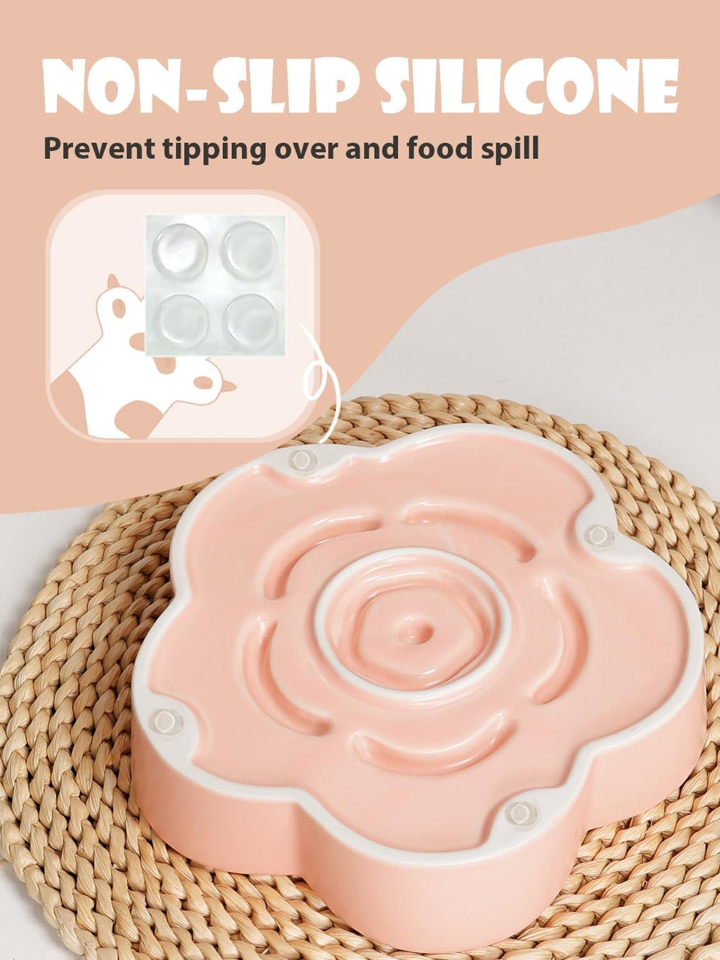 PacePup Ceramic Slow Feeder Bowl
