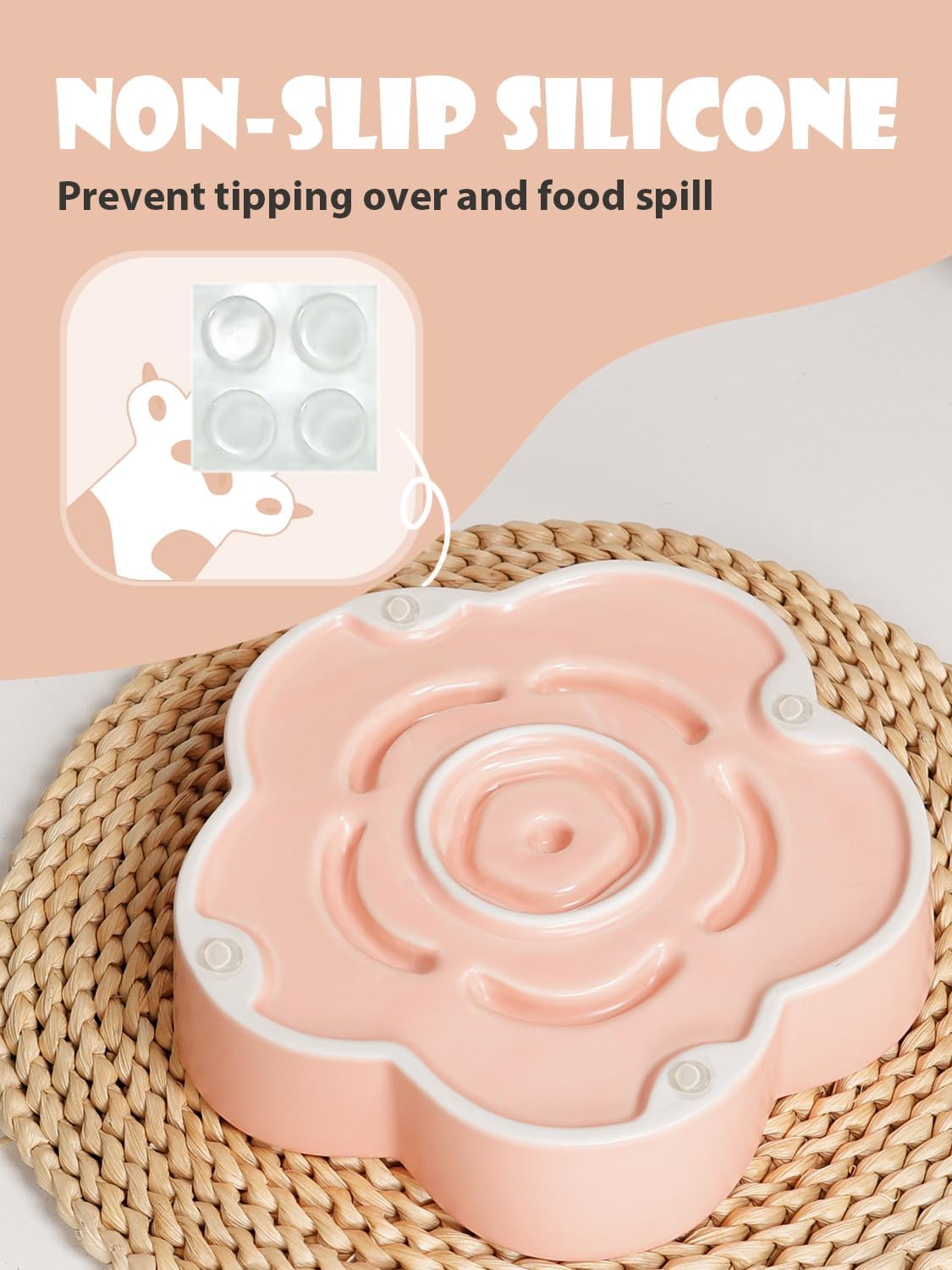 PacePup Ceramic Slow Feeder Bowl