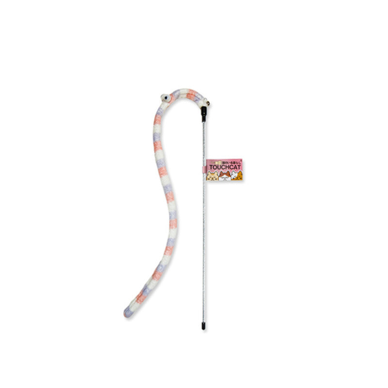 Funny Cat Toy with Bell and Caterpillar Pole