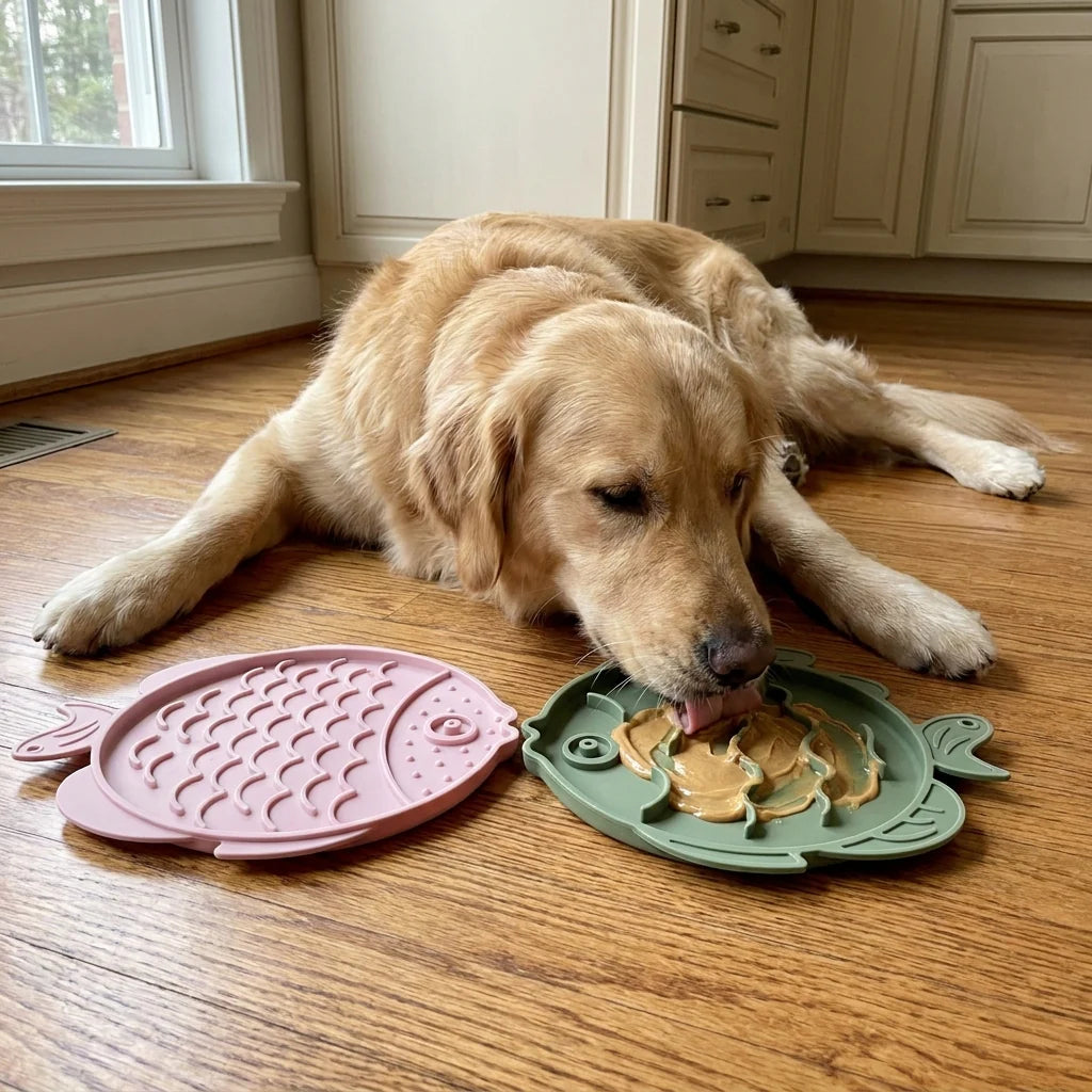 SlowBowl Lick Mat & Feeder Set