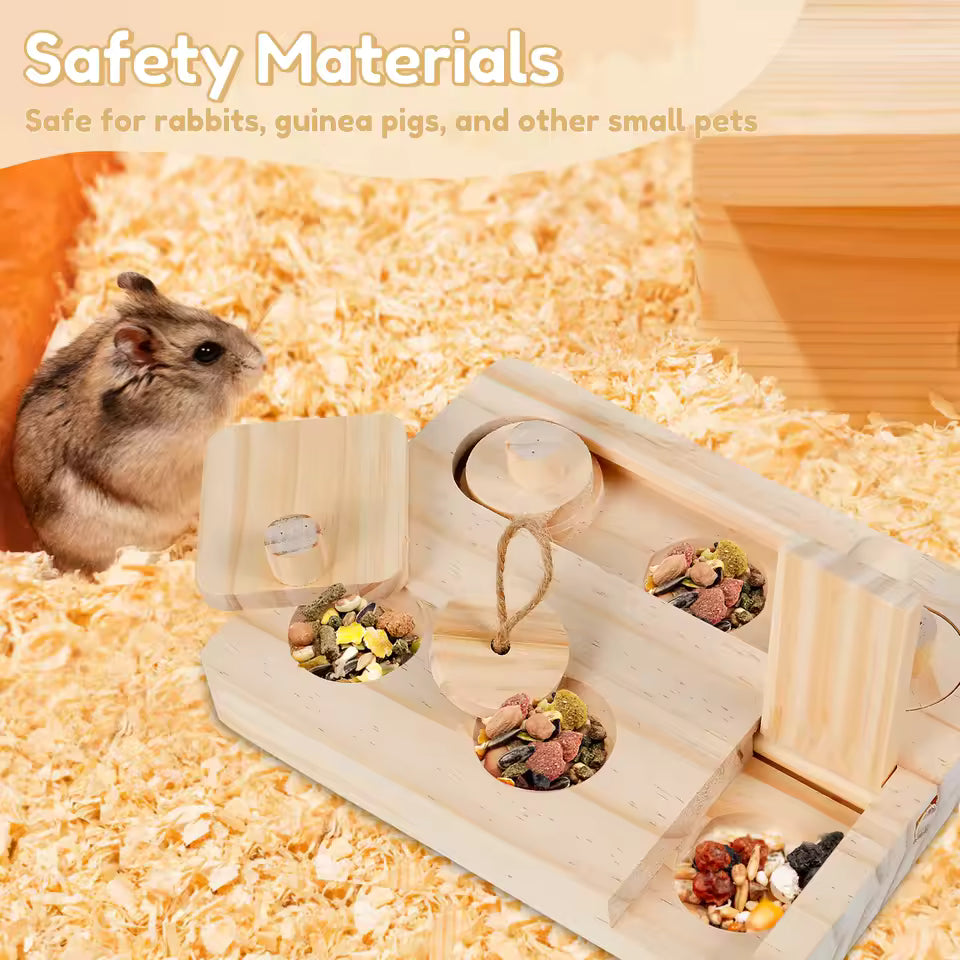 HuntBox Puzzle Feeder for Reptiles & Small Pets