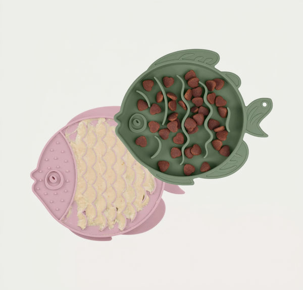 SlowBowl Lick Mat & Feeder Set